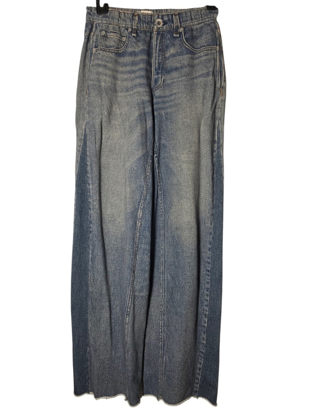 Rag & bone XS Miramar Sofie wide leg pant Raw Hem